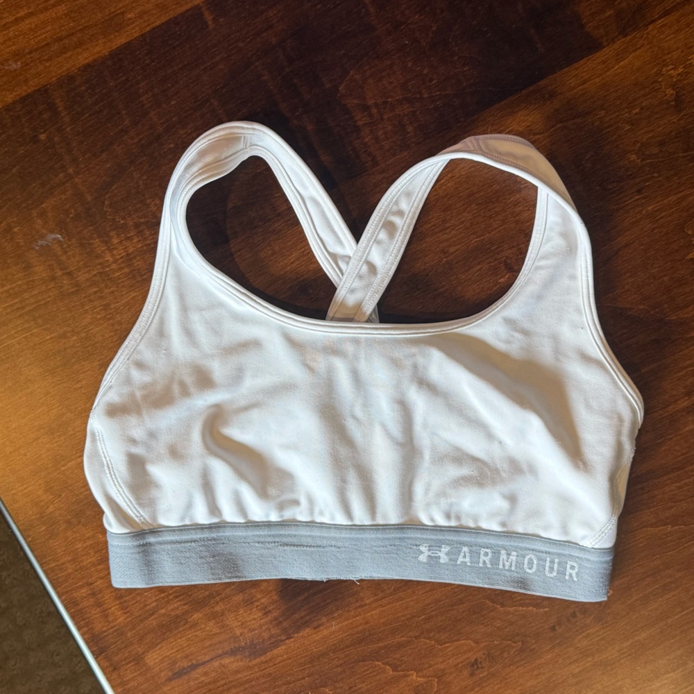 Under armor - White and Gray Sports Bra